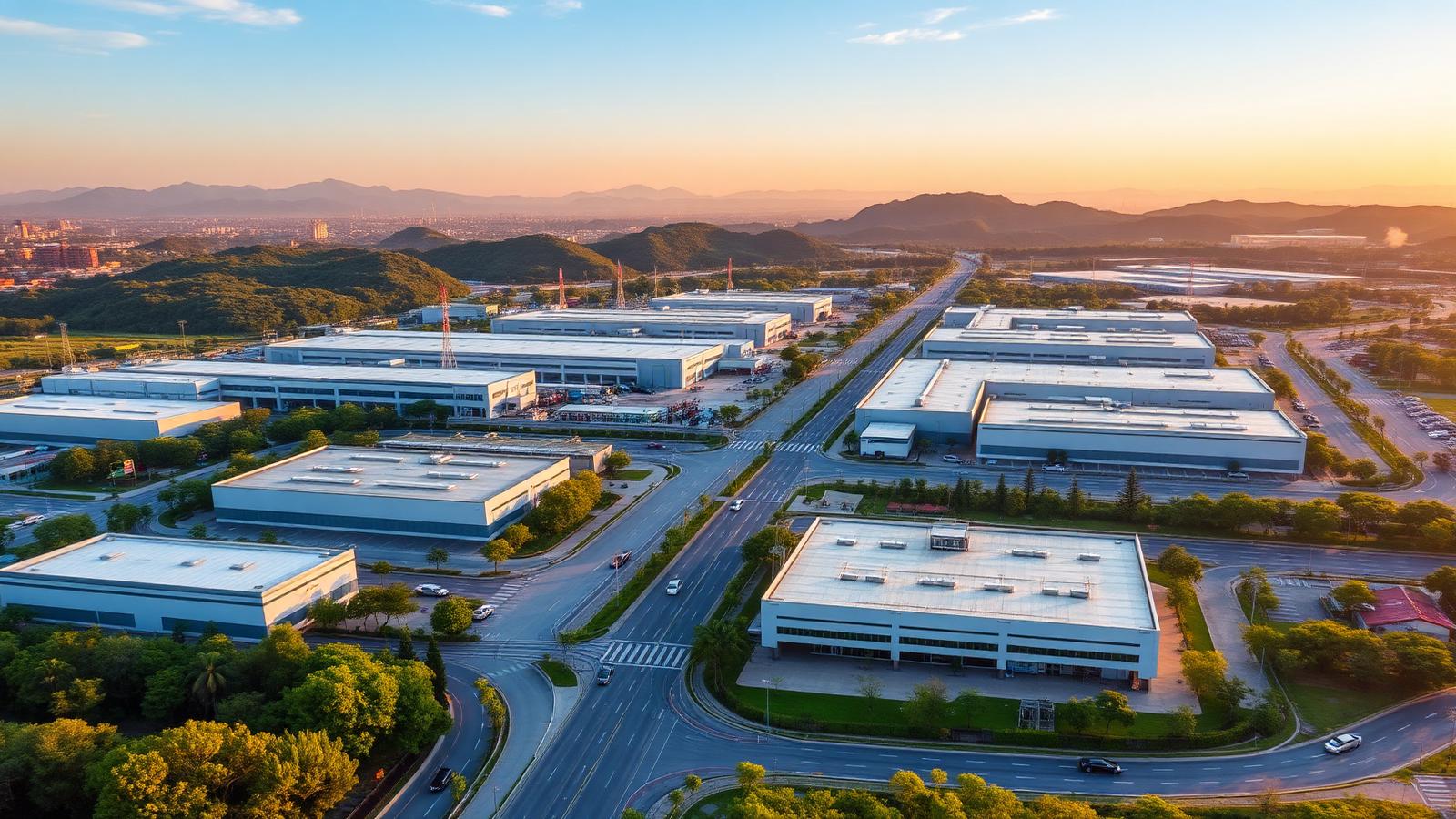 大發工業區空拍全景